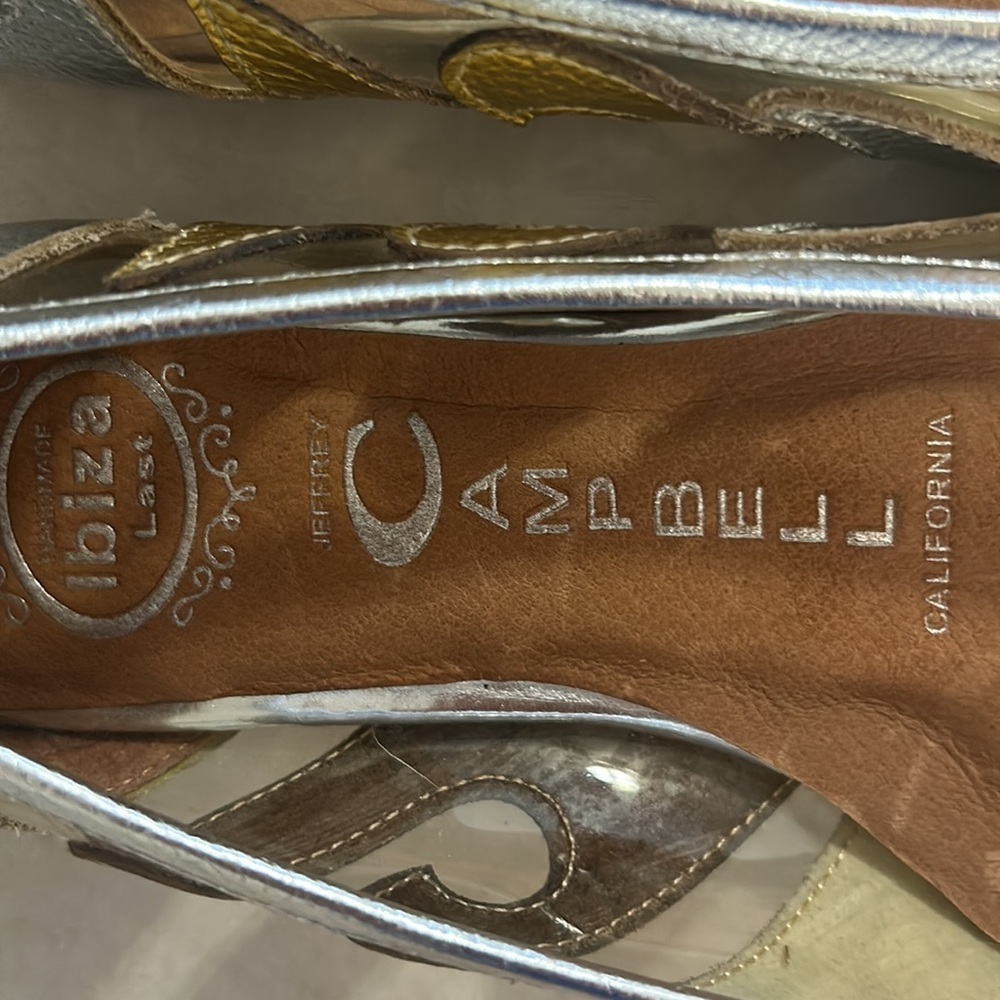 Jeffery Campbell wavy metallic flats - Picture 3 of 6